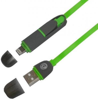

VibeX ® High Speed 2 in1 Bilitong Sync & Charge Cable(Multicolor)