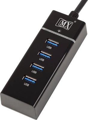MX 4 PORT USB 3.0 HUB 3558 USB Hub(Black)