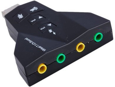 ROQ Viritual 7.1 Channel Audio Sound Card(Black)