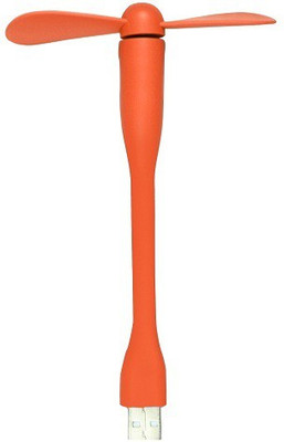 Casotec Flexible USB Fan 275010 Led Light USB Fan Orange