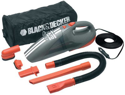 Black & Decker ACV1205-IN Car Vacuum Cleaner(Orange, Grey)