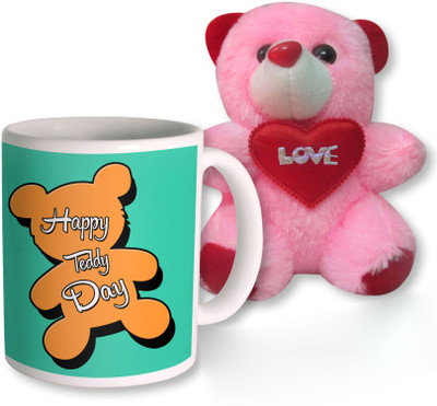 

PhotogiftsIndia Mug, Soft Toy Gift Set