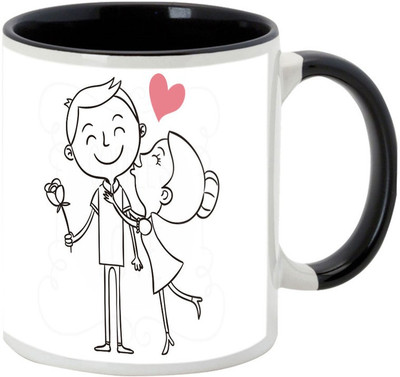 

AllUPrints Grow Old With Me Black Ceramic Mug(325 ml)