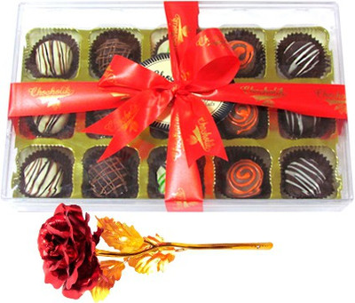 

Chocholik Artificial Flower Gift Set