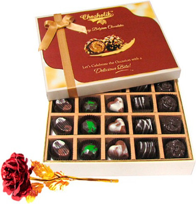 

Chocholik Artificial Flower Gift Set