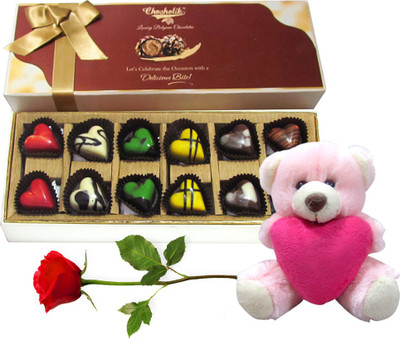 

Chocholik Artificial Flower Gift Set