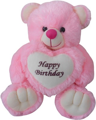 Saugat Traders Happy Birthday Teddy Bear  - 40 cm(Pink)