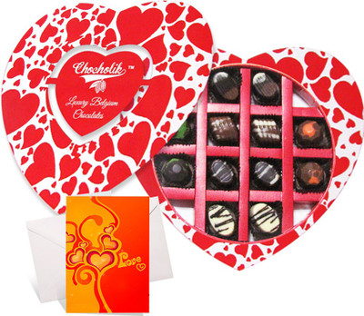 

Chocholik Greeting Card Gift Set