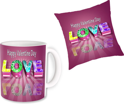 

PhotogiftsIndia Cushion, Mug Gift Set