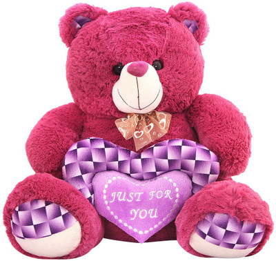 

DealBindaas Grape Bear Valentine Stuff Teddy 40 Cms - 400 mm(Purple)