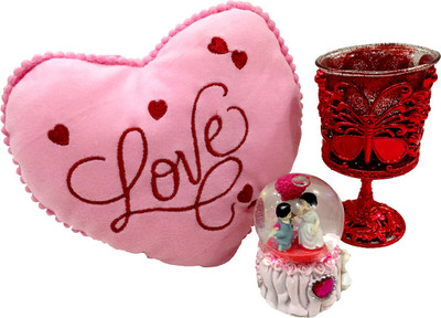 

Luxury Gifts By Nikki Candle Holder, Cushion, Showpiece Gift Set