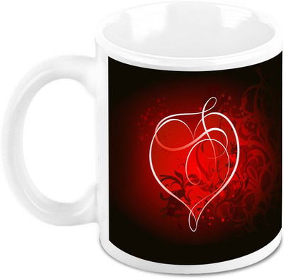 

Homesogood Valentine's Day Electric Art Ceramic Mug(325 ml)