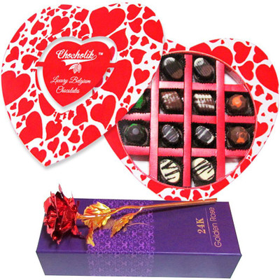 

Chocholik Artificial Flower Gift Set