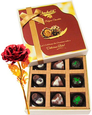 

Chocholik Artificial Flower Gift Set