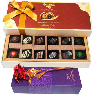 

Chocholik Artificial Flower Gift Set