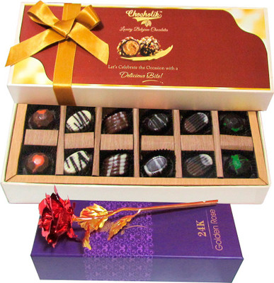 

Chocholik Artificial Flower Gift Set