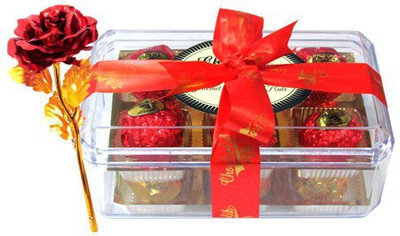 

Chocholik Artificial Flower Gift Set