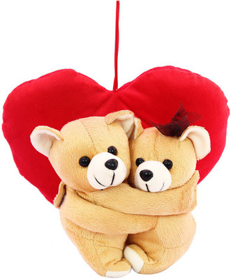 

DealBindaas Huggies With Heart Valentine Stuff Teddy - 230 mm(Brown)