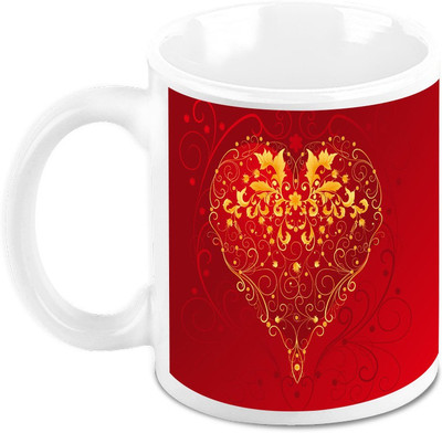 

Homesogood Sparkling Valentine'S Day Ceramic Mug(325 ml)