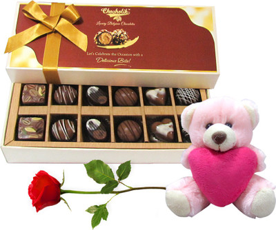 

Chocholik Artificial Flower Gift Set