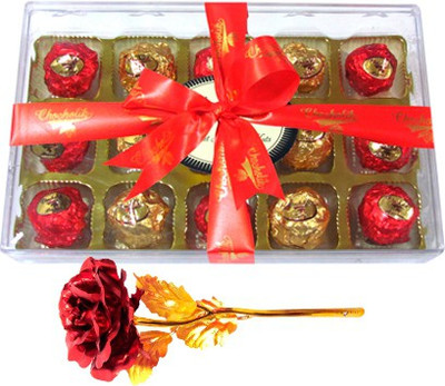 

Chocholik Artificial Flower Gift Set