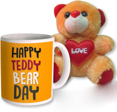 

PhotogiftsIndia Mug, Soft Toy Gift Set
