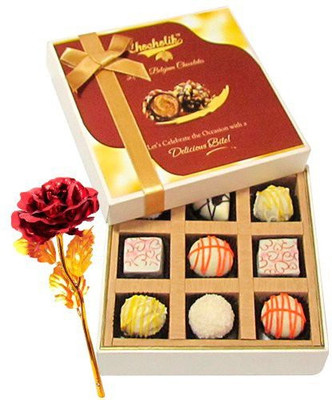 

Chocholik Artificial Flower Gift Set