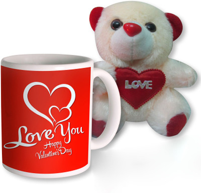 

PhotogiftsIndia Mug, Soft Toy Gift Set