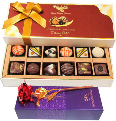 

Chocholik Artificial Flower Gift Set