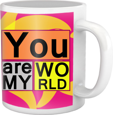 28% OFF on TIED RIBBONS You Are My World Coffee Ceramic Coffee Mug(350 ml) 28% OFF on TIED RIBBONS You Are My World Coffee Ceramic Coffee Mug(350 ml)