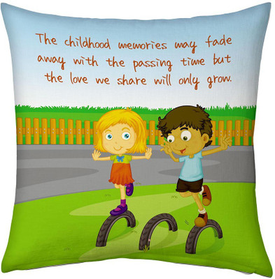 

Kaarigar Cartoon Cushions Cover(30.48 cm*30.48 cm, Multicolor)