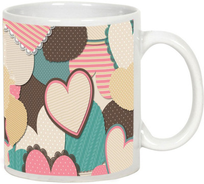 

AllUPrints Be My Lovely Valentine White Ceramic Mug(325 ml)