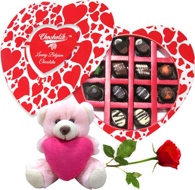 

Chocholik Artificial Flower Gift Set