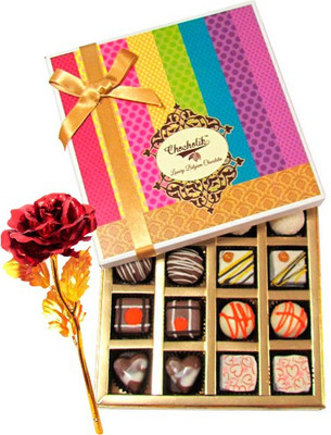 

Chocholik Artificial Flower Gift Set