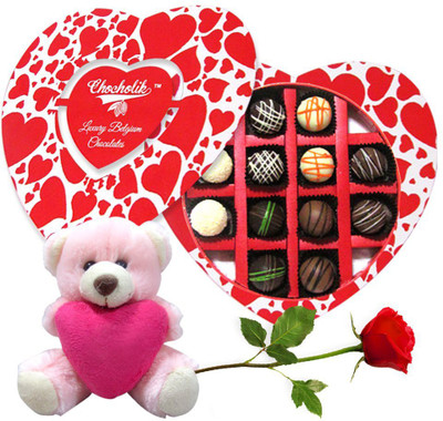 

Chocholik Artificial Flower Gift Set