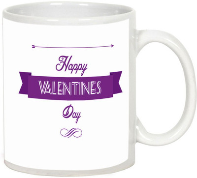 

AllUPrints Valentines Day Gift For Best Friend White Ceramic Mug(325 ml)