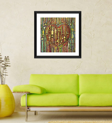

Tallenge - Valentine's Day Gift - Heart - Framed Art Print On Photographic Paper(12 inch X 12 inch, Framed)