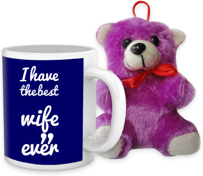 

Tied Ribbons Mug, Soft Toy Gift Set
