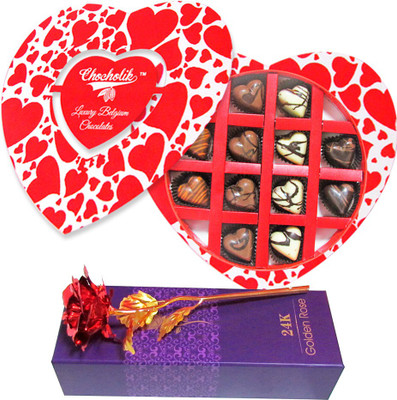 

Chocholik Artificial Flower Gift Set