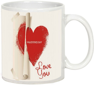 

AllUPrints Special Gift For Boyfriend On Valentines Day White Ceramic Mug(325 ml)