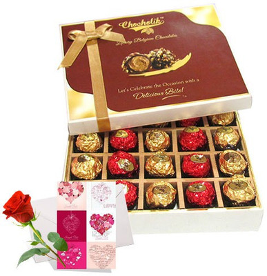 

Chocholik Greeting Card Gift Set