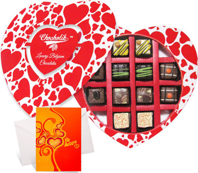 

Chocholik Greeting Card Gift Set