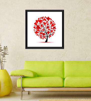 

Tallenge - Valentine's Day Gift - Tree of Heart - Framed Art Print On Photographic Paper(12 inch X 12 inch, Framed)