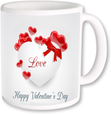 

PhotogiftsIndia Happy Valentine Day With Love 01 Ceramic Mug(325 ml), Multicolor