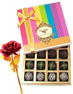 

Chocholik Artificial Flower Gift Set