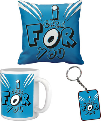 

Tied Ribbons Mug, Cushion Gift Set