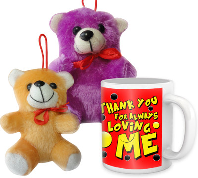 

Tied Ribbons Mug, Soft Toy Gift Set