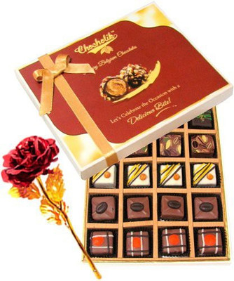 

Chocholik Artificial Flower Gift Set