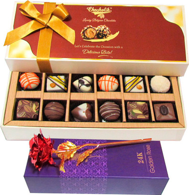 

Chocholik Artificial Flower Gift Set