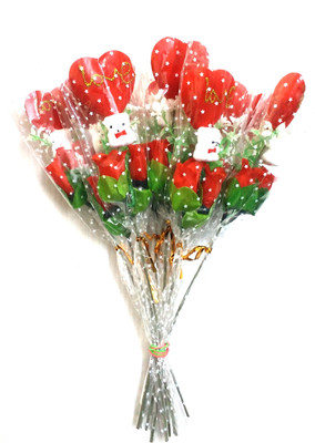 99DailyDeals R66 Lovely Heart Rose For Valentines Day Artificial Flower Gift Set